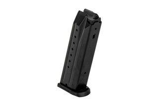 The Ruger SR9 magazine holds 17 rounds of 9mm ammunition